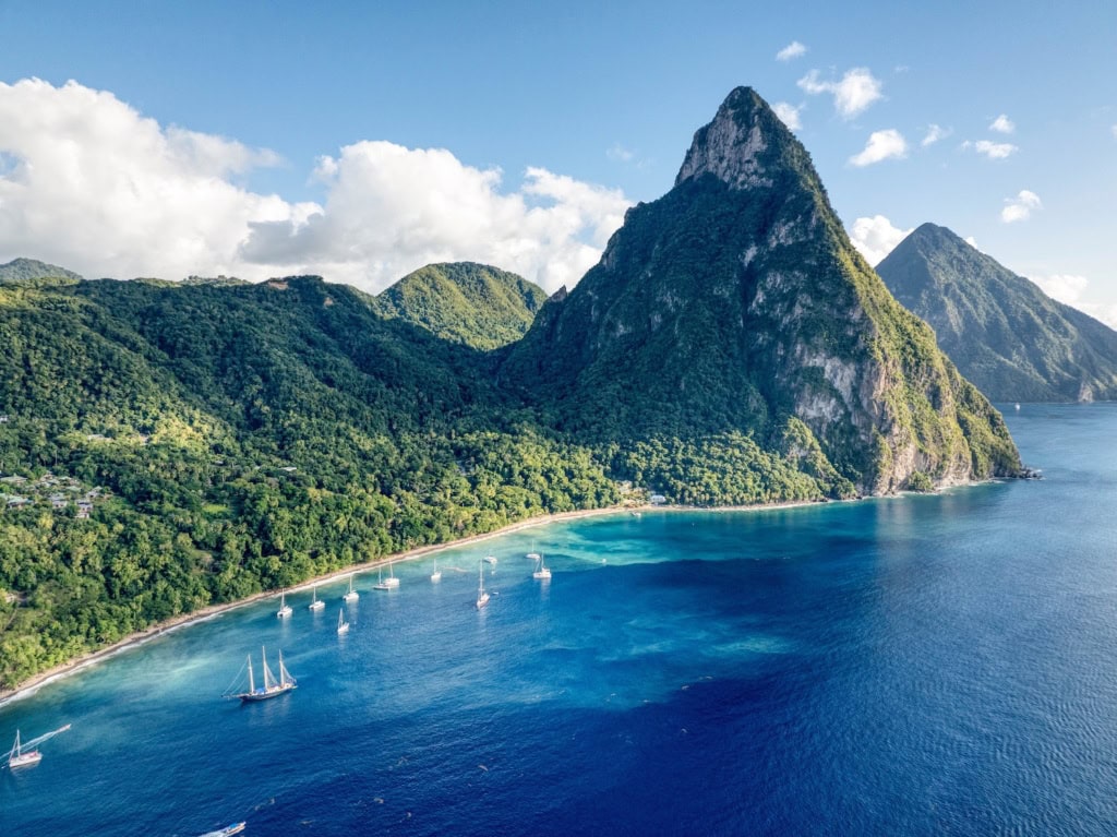 Piton auf Saint Lucia in der Karibik