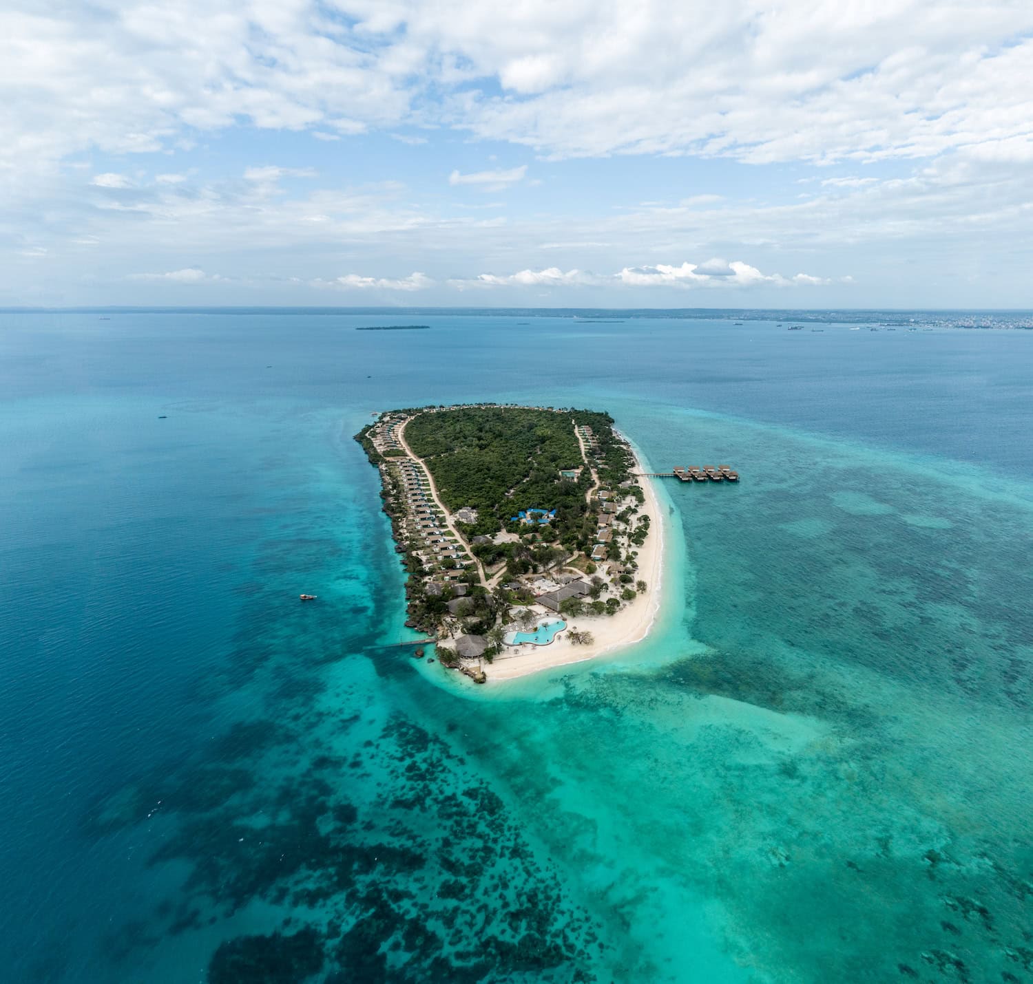 Bawe Island von oben fotografiert