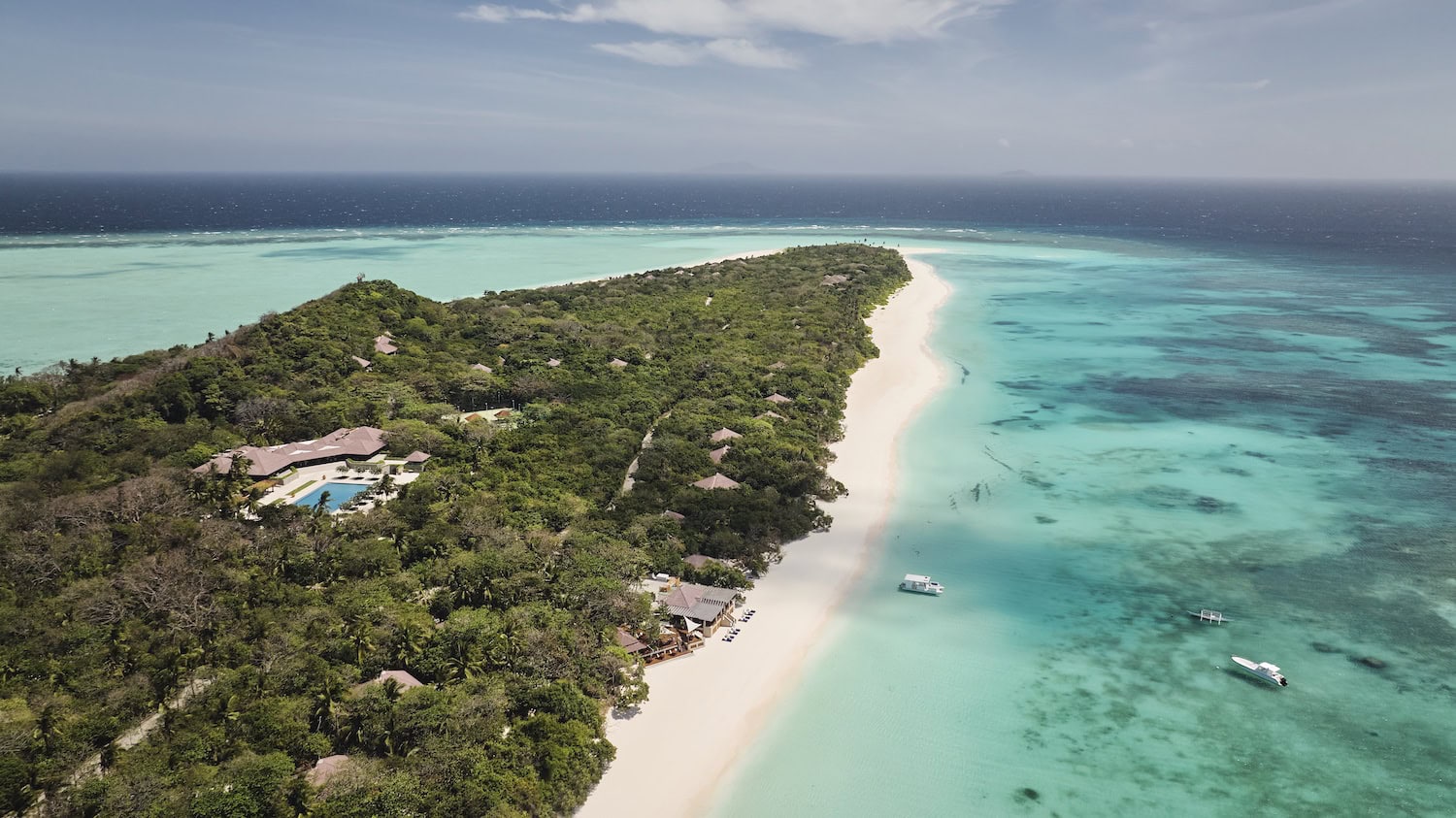 Amanpulo Philippinen von oben