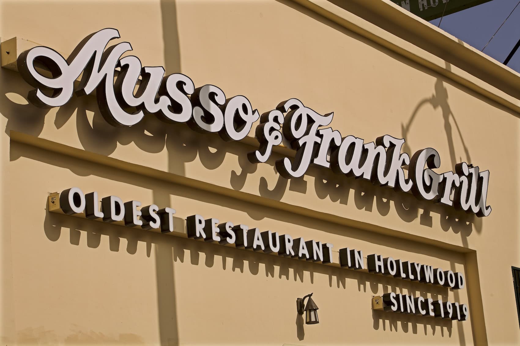Musso and Frank in Los Angeles. Das älteste Restaurant Hollywoods.