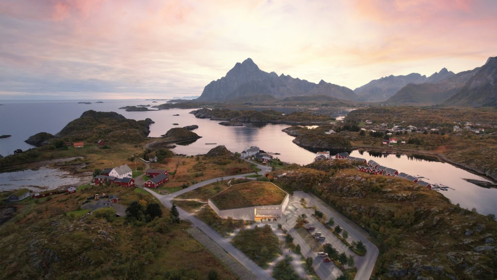Skrei Museum Lofoten von oben