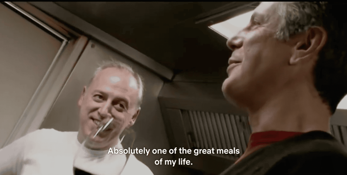 Szene mit Anthony Bourdain