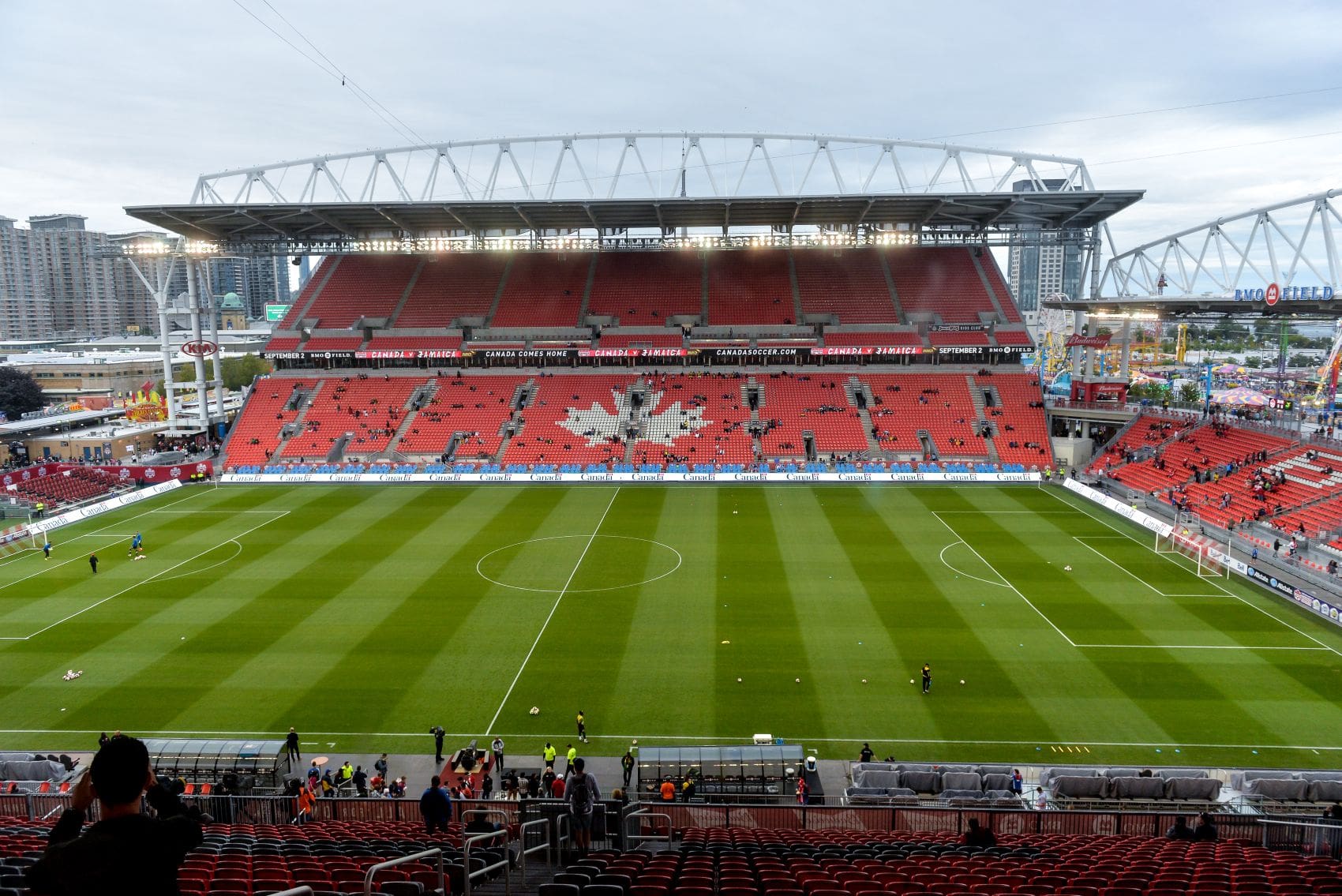 Fußballspiel im BMO Field in Toronto 