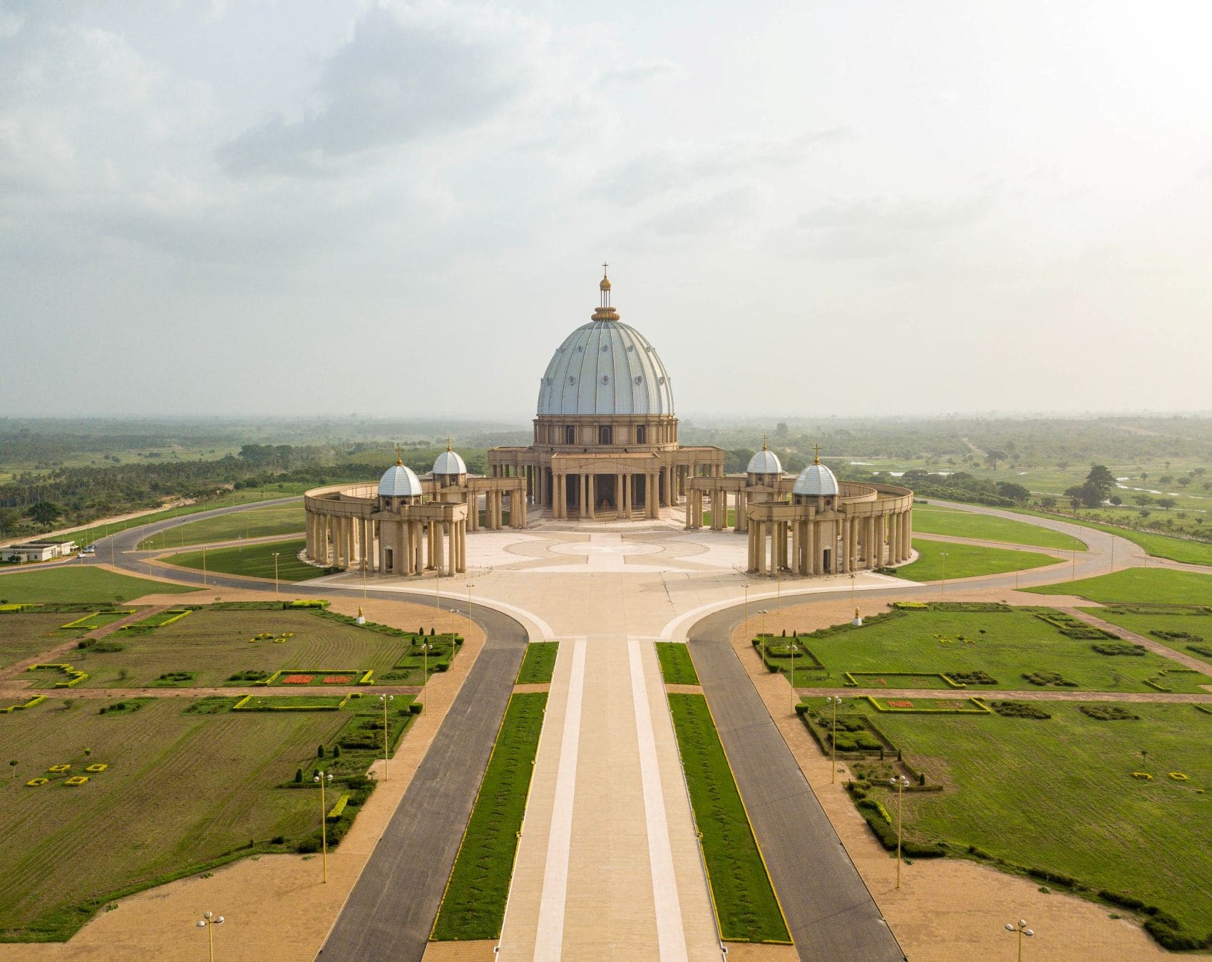 Basilika Notre-Dame-de-la-Paix in Yamoussoukro in der Elfenbeinküste 