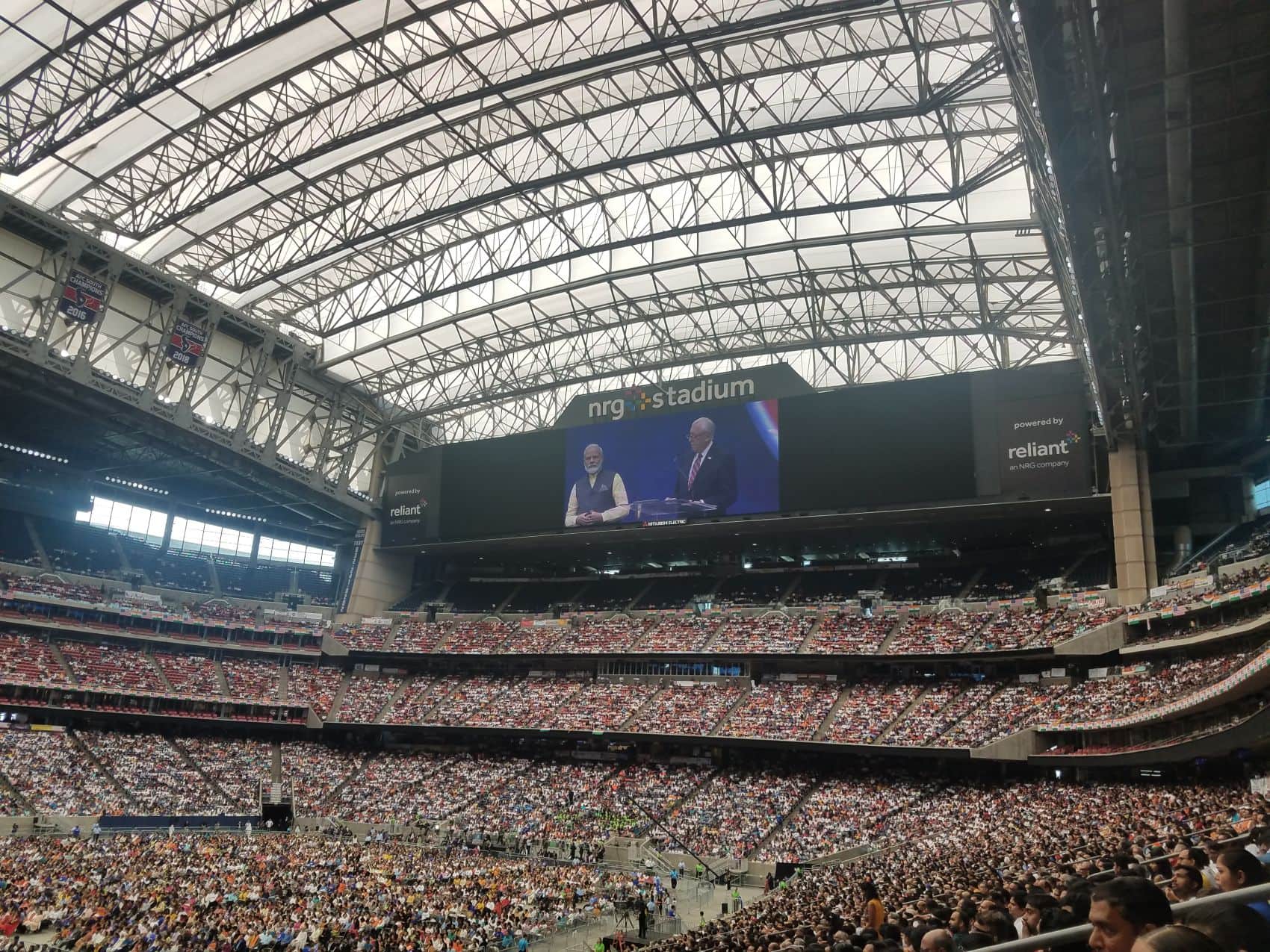 Überdachter Innenraum im NRG Stadium, Houston