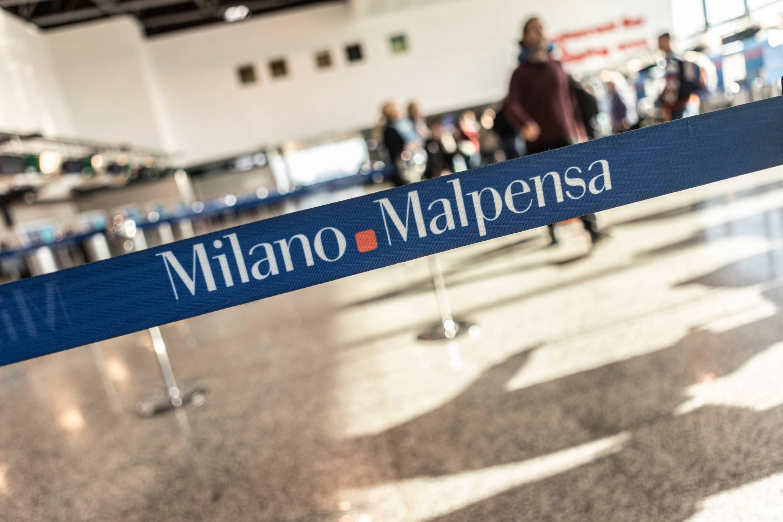 Innenraum Flughafen Mailand-Malpenso.