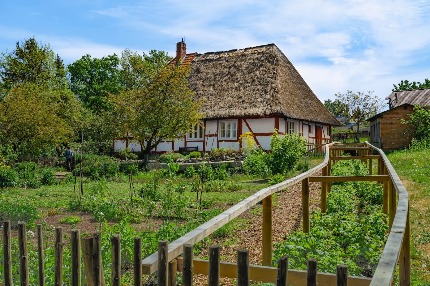 Im Freilichtmuseum Schwerin-Mueß wird historische Gartenkultur präsentiert.